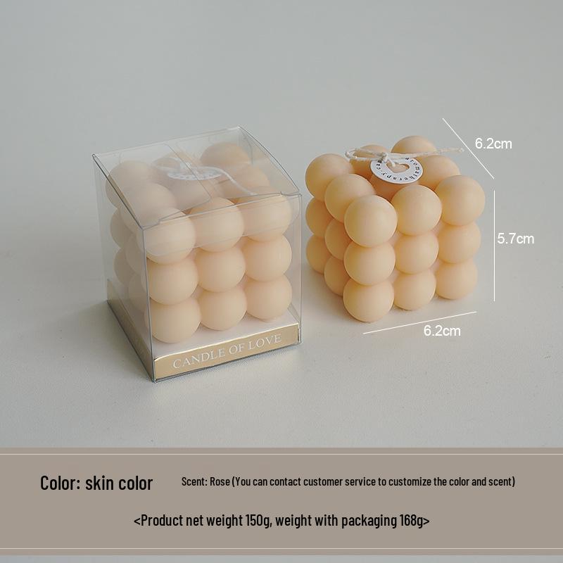 Handmade Scented Cube Candle Gifts - Creative Atmosphere Ornaments for Birthdays