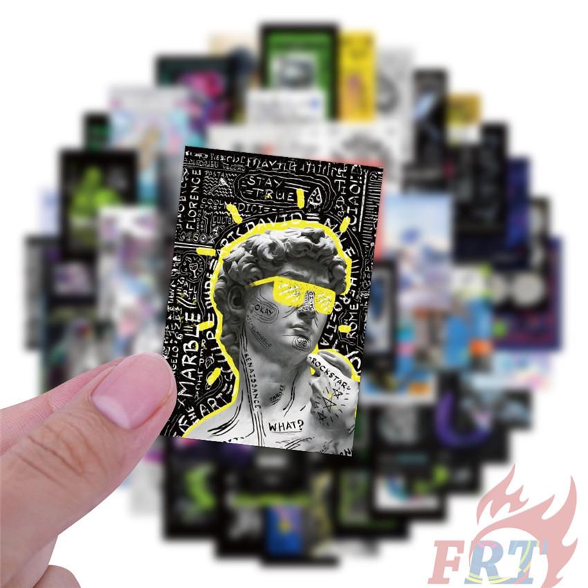 50Pcs/Set Acid Poster Art Series 01 Stickers Waterproof DIY Fashion Doodle Decals Stickers
