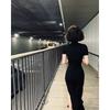 Temperament Light Mature Short-sleeved Thin Dress Skirt Summer New Slim-fitting Split-ended Tight Long Dress Pure Desire Style