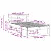 Bed Frame with Headboard White 120 x 200 cm Solid Pine Wood