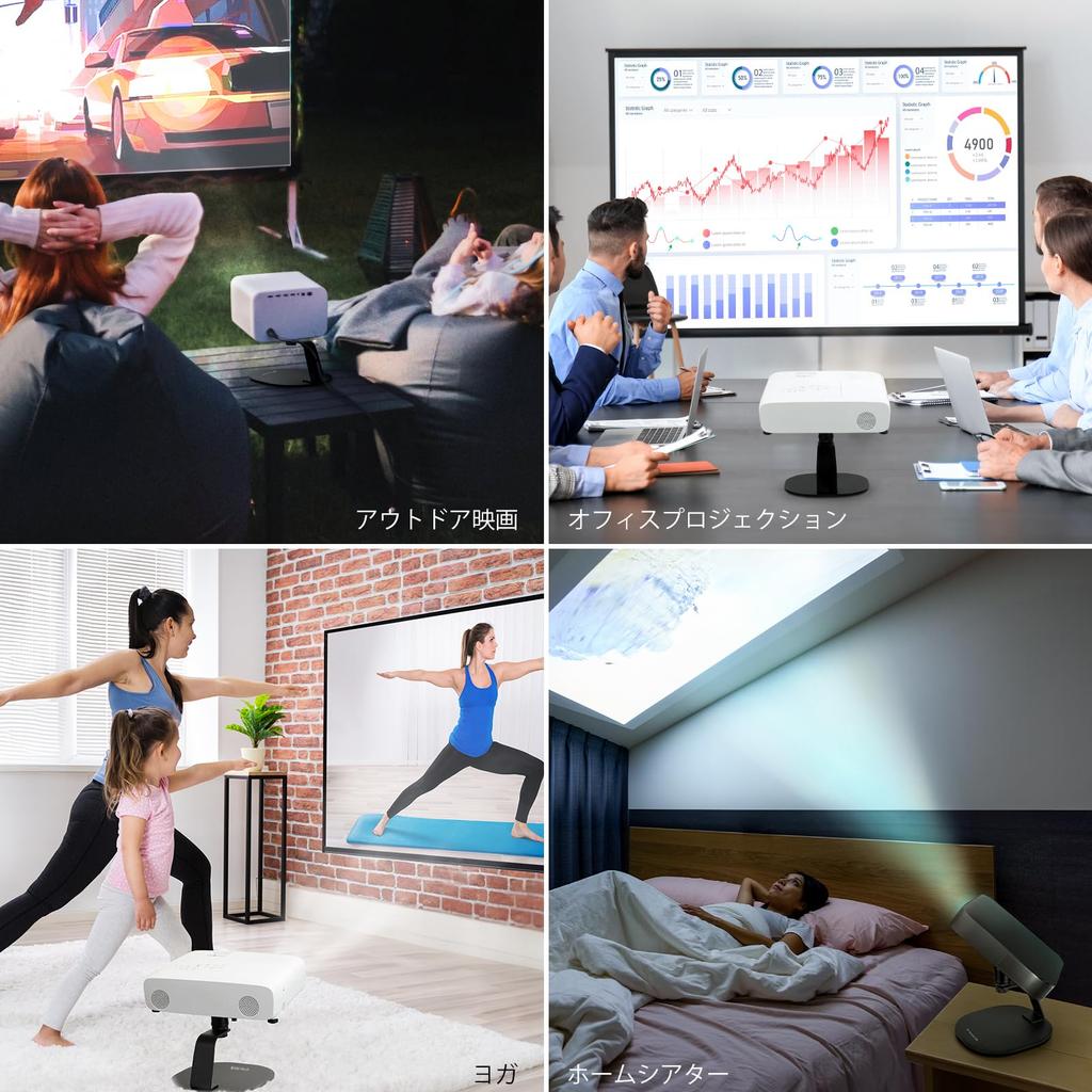 CAHAYA Projector Stand Tabletop Desktop Projector Stand with Multidirectional Ball Vertical Horizontal Load Capacity Comes with 3mm EVA Includes 3