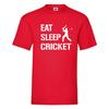 Cricket Shirt, Cricket Gift, Cricket Fan T-Shirt - Eat Sleep Cricket - Birthday