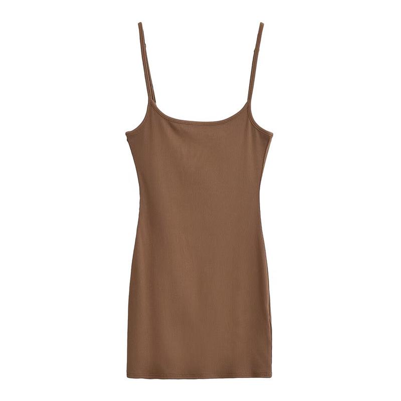 Women's Spicy Sexy Spaghetti Strap Slim Dress - Summer Elastic Fit, Hip-Hugging Short Skirt