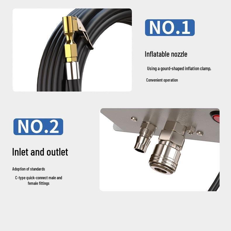 Commercial Fully Automatic Tire Inflator with Preset Pressure for Inflation and Deflation