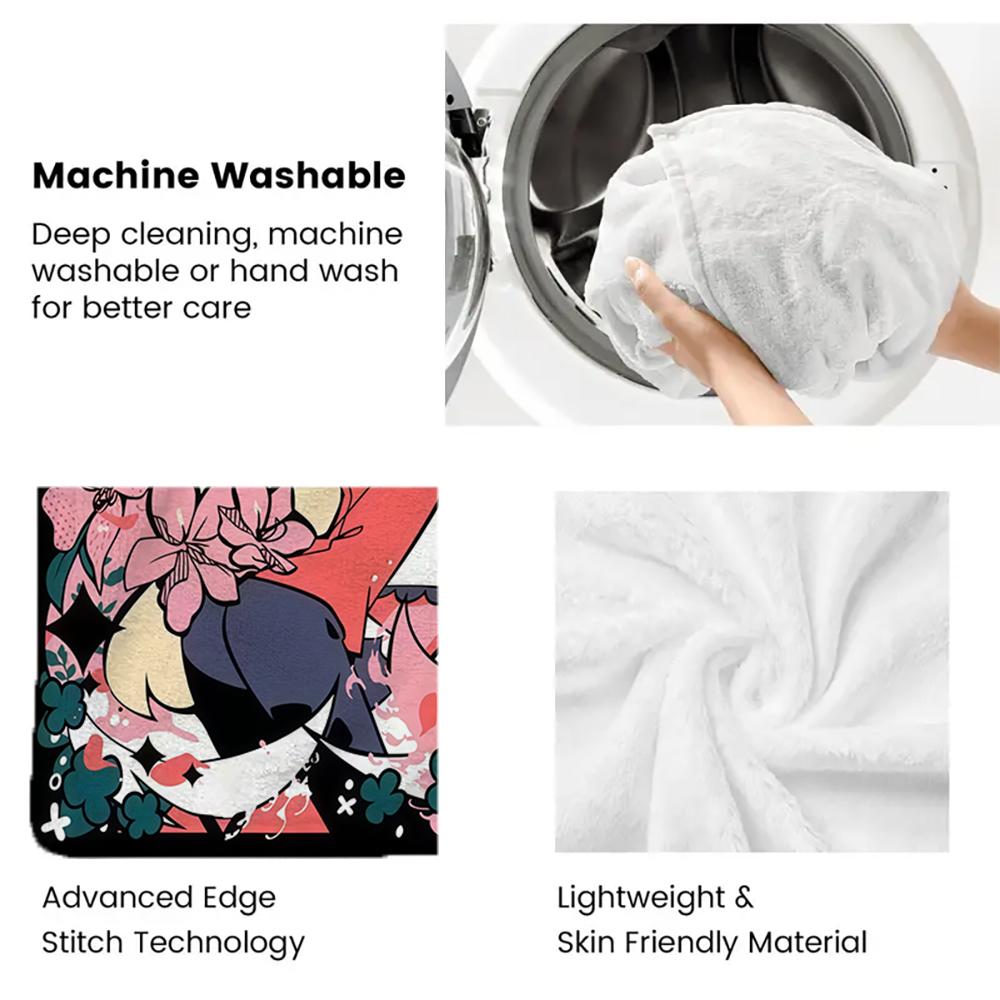 Anime thin Flannel Blanket for Bedrooms,Living Rooms,Sofas Blankets,Offices,Lunch Breaks,Picnics,blankets fluffy