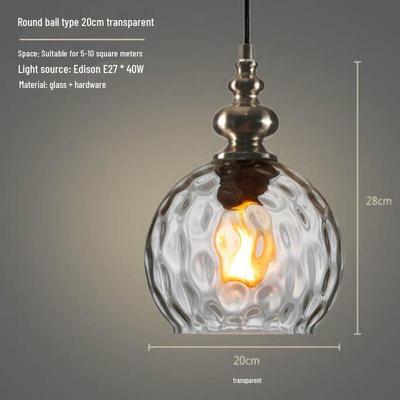Xuanyong Modern Minimalist Glass Ball Pendant Lamp
