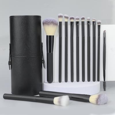12PCS Professional Makeup Brushes Set Eyeshadow Foundation Concealer Blending Blush Brush Kabuki Soft Fluffy Women Beauty Tool