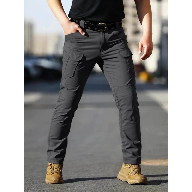 

Multifunctional Pockets and Button Zipper Placket Lightweight Breathable Overalls for All Seasons 5 XXL темно-сірий