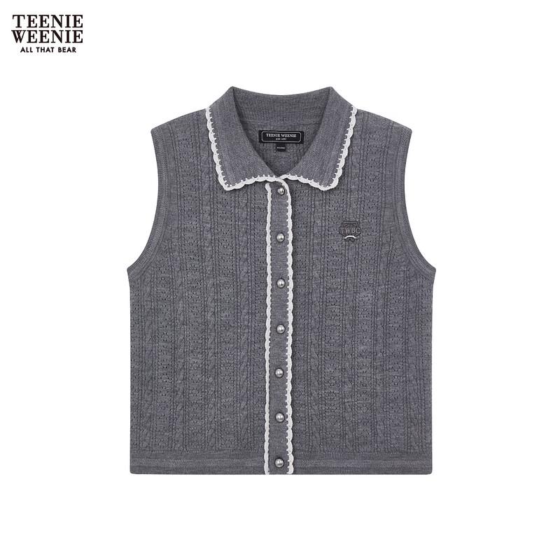 Teenie Weenie Women s Bear Letter Polo Knit Top XL