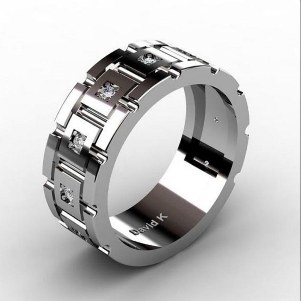 Новое Простое Модное Креативное Трендовое Личностное Нишевое Кольцо Цирконий Мужское Аристократическое Популярное Свадебное Украшение Праздничные Аксессуары 7
