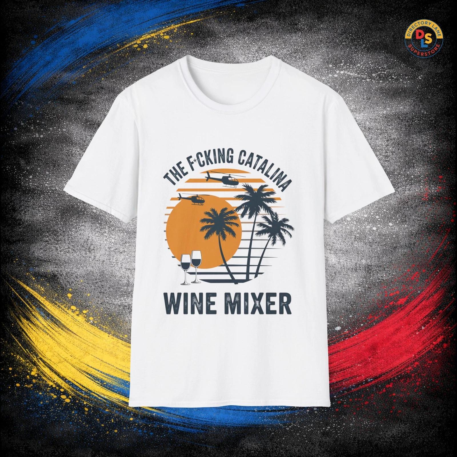 Футболка Catalina Wine Mixer из фильма «Сводные братья» Унисекс Мягкий хлопок S