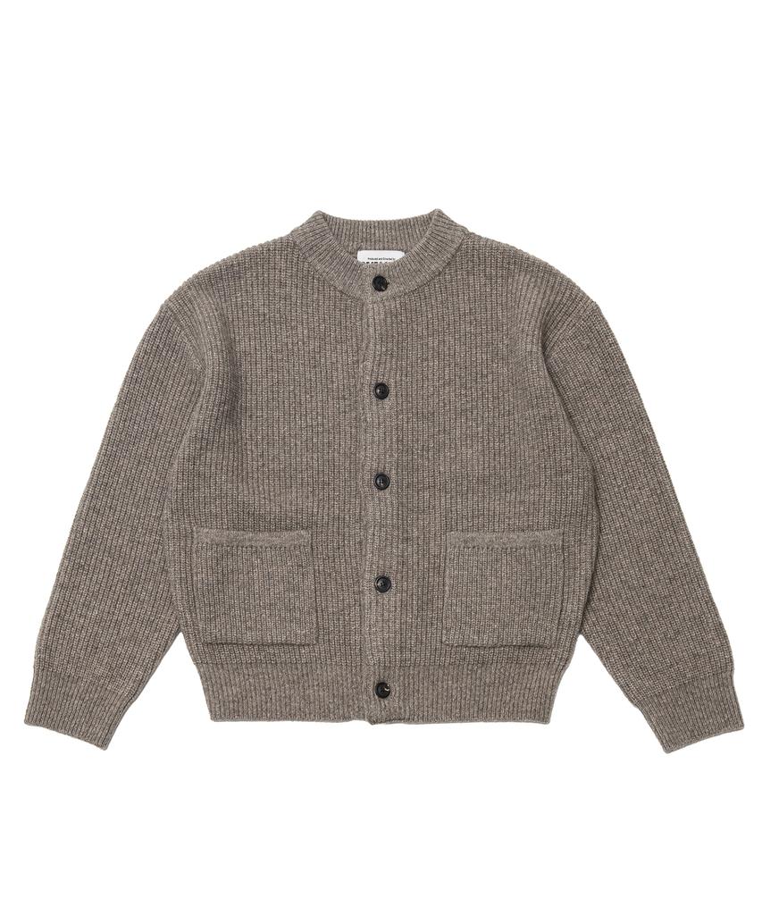 BEAT&SLNC Morrow Crewneck Cardigan (Mocha)
