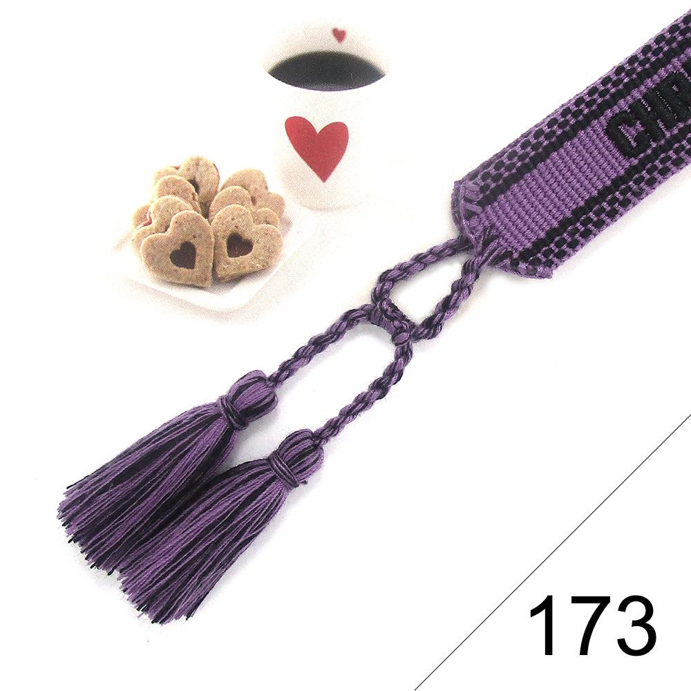 Custom Bohemian Embroidered Bracelet with Tassel and Woven Rope - Handmade Jewelry for Couples and Women