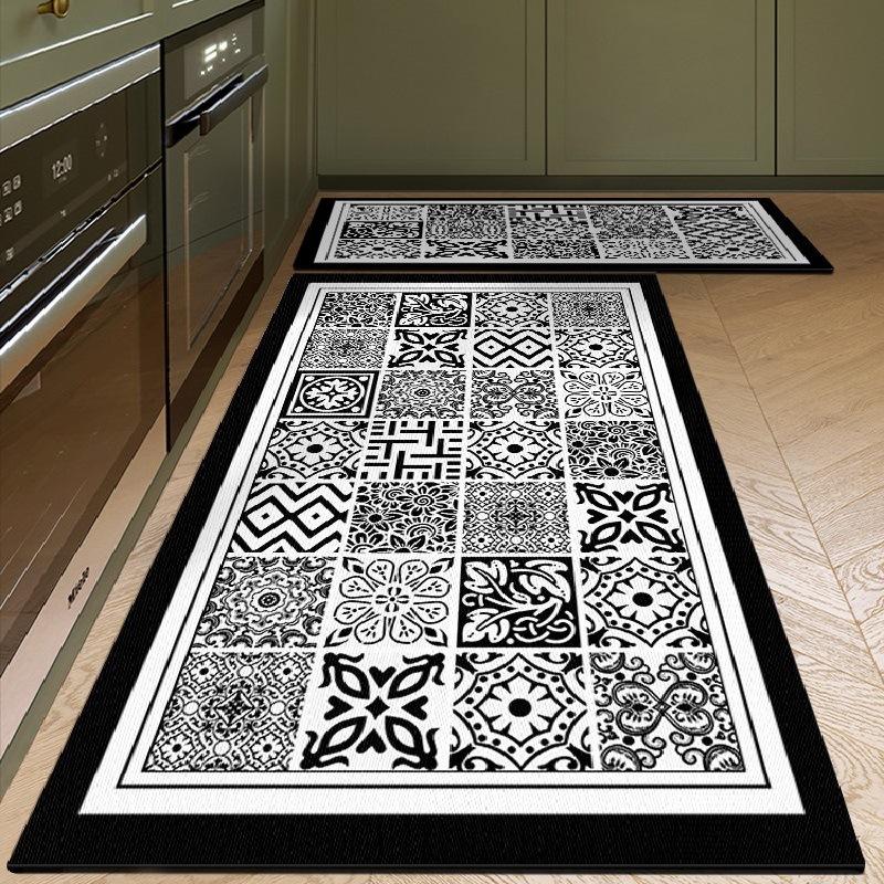 Kitchen Special Anti-dirty Anti-fouling Floor Mat Diatom Mud Absorbent Mat Non-slip Anti-oil Carpet Wipeable No-wash Floor Mat Home