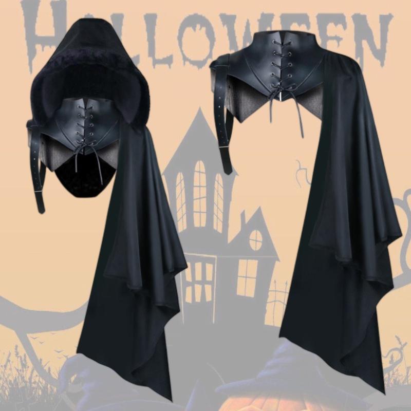 Vintage Style Vampire Mantle For Halloween Party Or Stage Costume
