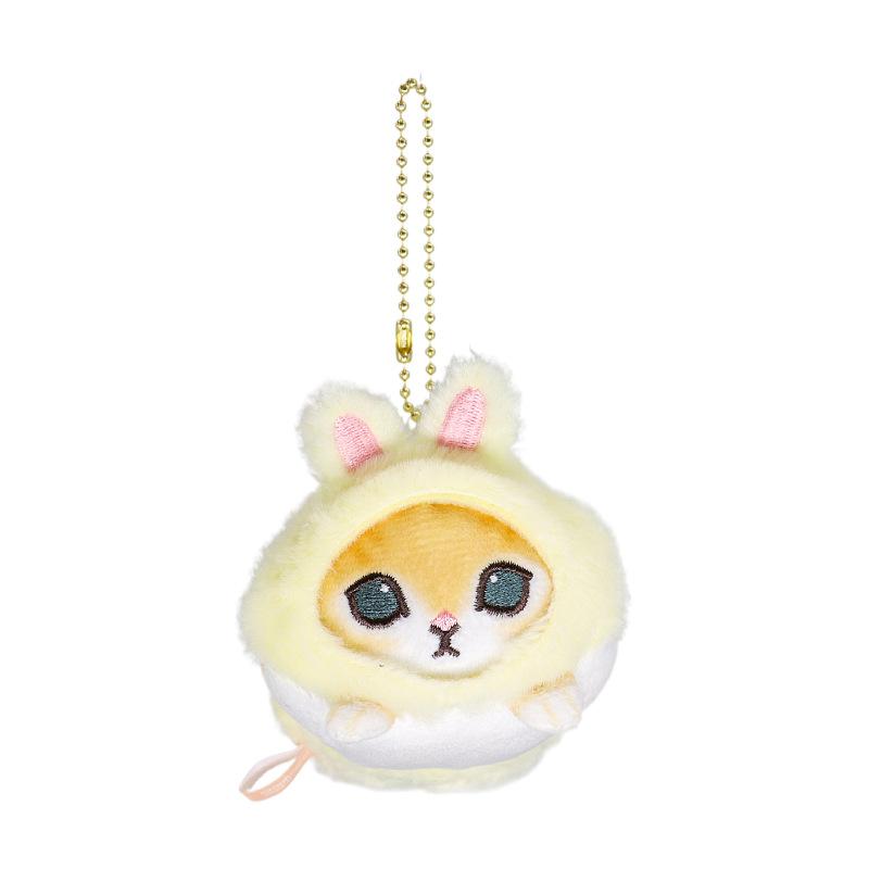 Cute Japanese Bunny Cat Plush Toy Easter Cat Transformation Gift For Girls