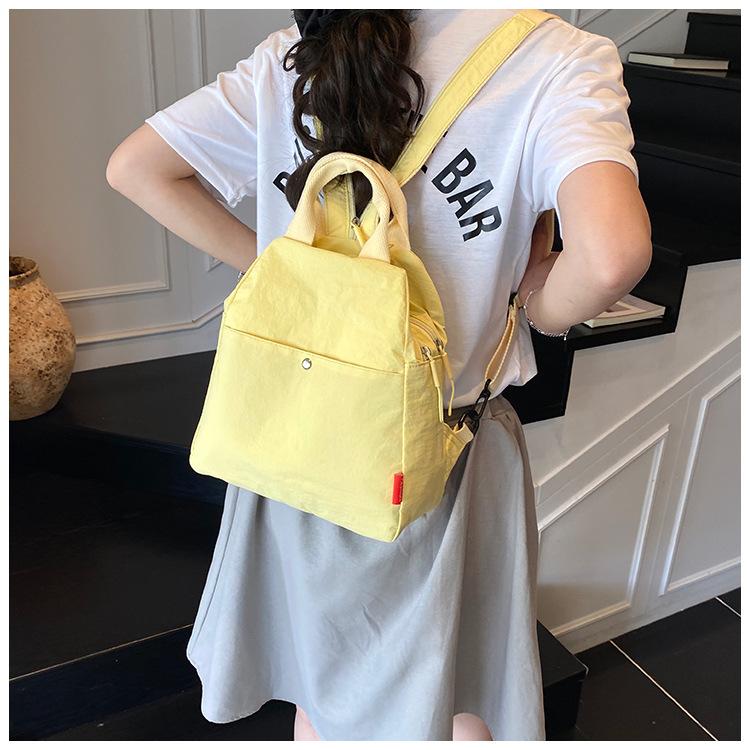 Schoolbag Backpack Small Fashion Travel Backpack New Trendy Backpack Single Shoulder Portable Multifunctional Lightweight Bag