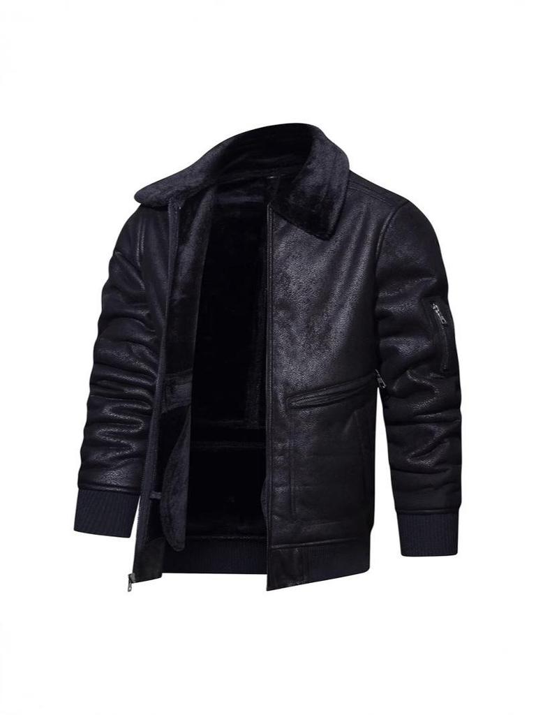 European Cross-Border Lapel Leather & Fur Integrated Jacket - Autumn/Winter Fashionable Outerwear