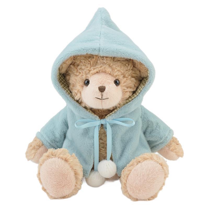 Hug cape bear doll plush toy rag doll children soothing little doll press bed doll home throw pillow