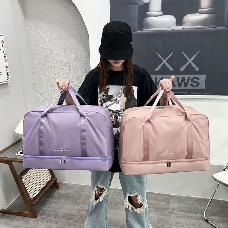 Borsa a mano da donna in nylon, borse da viaggio da donna, borsa tote, borsa da viaggio da uomo, borsa a spalla casual da donna alla moda