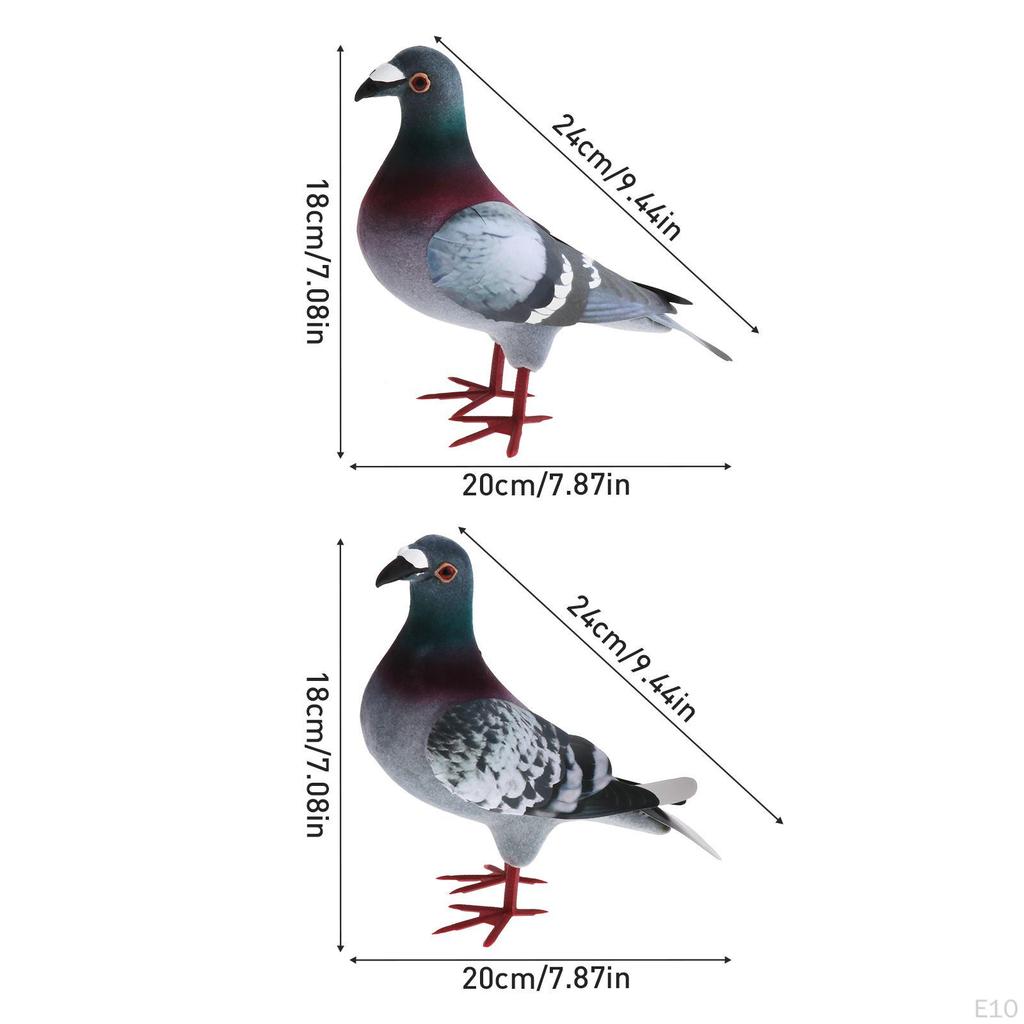2 Pieces Realistic Foam Bird Statuette Ornament Simulated Detailed Educational Decoration Suitable