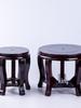 Round Stand for Flower Pots, Vases, Fish Tanks, Wine Jars, Incense Burners, Stones, Buddha Statues - Wooden Display Tray for Handicraft Ornaments