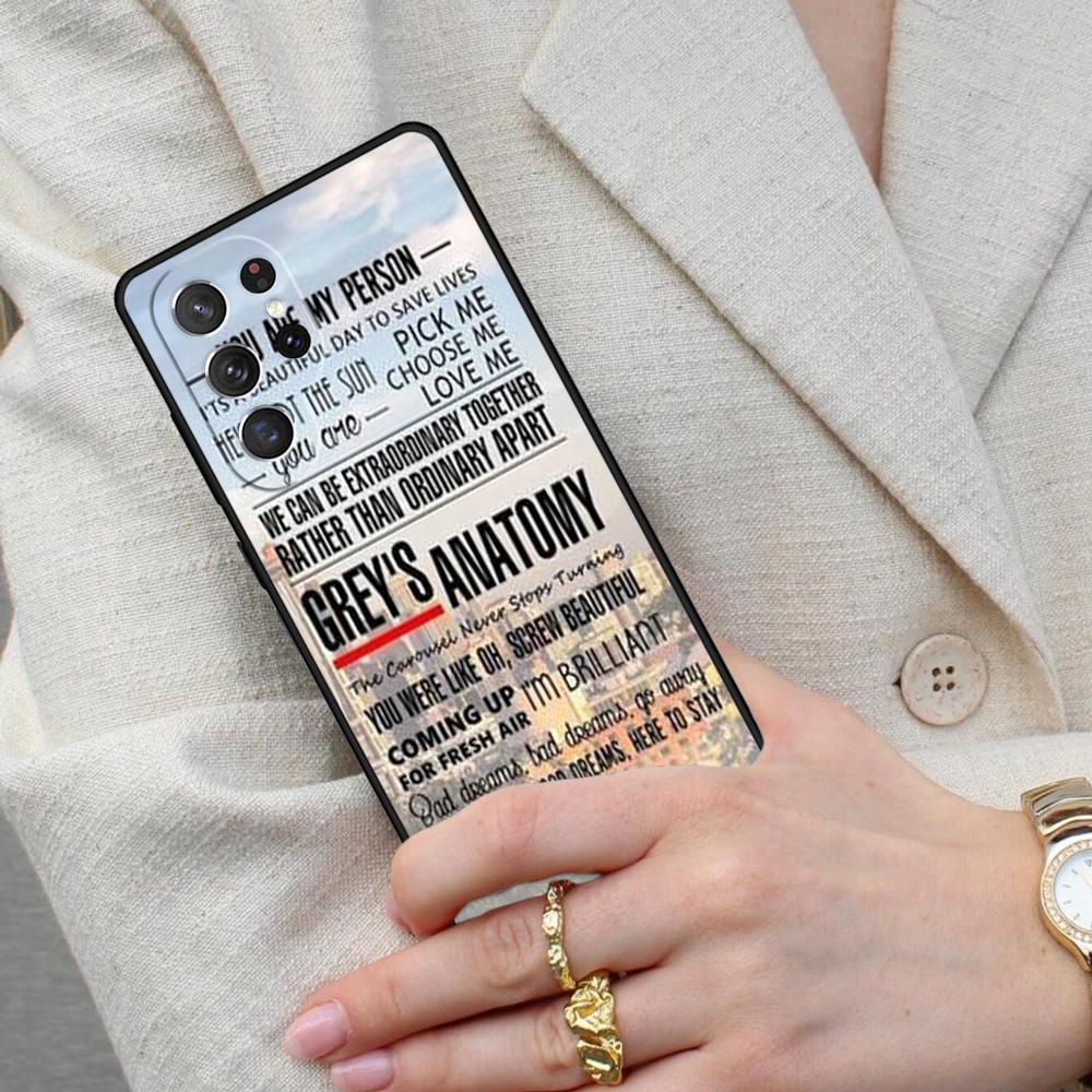 American TV Greys Anatomy Cell Phone Case for Samsung Galaxy S26 Ultra S25 S24 S23 S22 S21 S20 Note10 Cover
