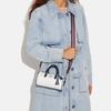 New COACH Lacey Artificial Leather Handbag, Shoulder Bag, Crossbody Bag Medium Size Women's Chalk White & Indigo CB874-SVUON