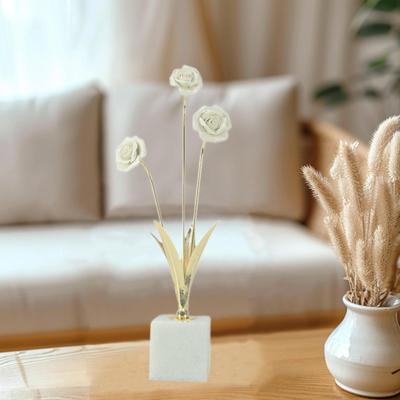 Flower Statue Sculpture Creative Gift Craft Ornament Art Figurine Modern Figurine, Tabletop Decor
