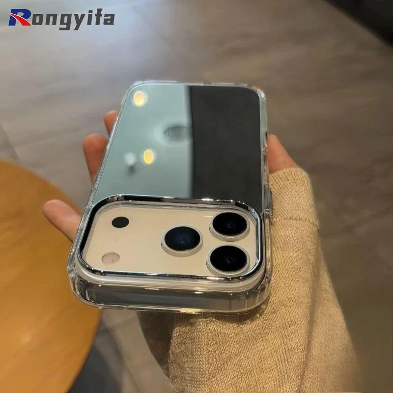 Mirror Shockproof Phone Case For Xiaomi 17 Pro Max 15T Pro Poco C75 C71 C65 C61 C55 C51 C50 C40 C31 Cute Simple Soft Cover