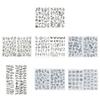 2 Sheets Water Soluble Embroidery Stabilizer DIY Stick Stitch Embroidery Paper with Pre-Printed Flowers Leaves Animals Pattern Beginners Sewing Lover