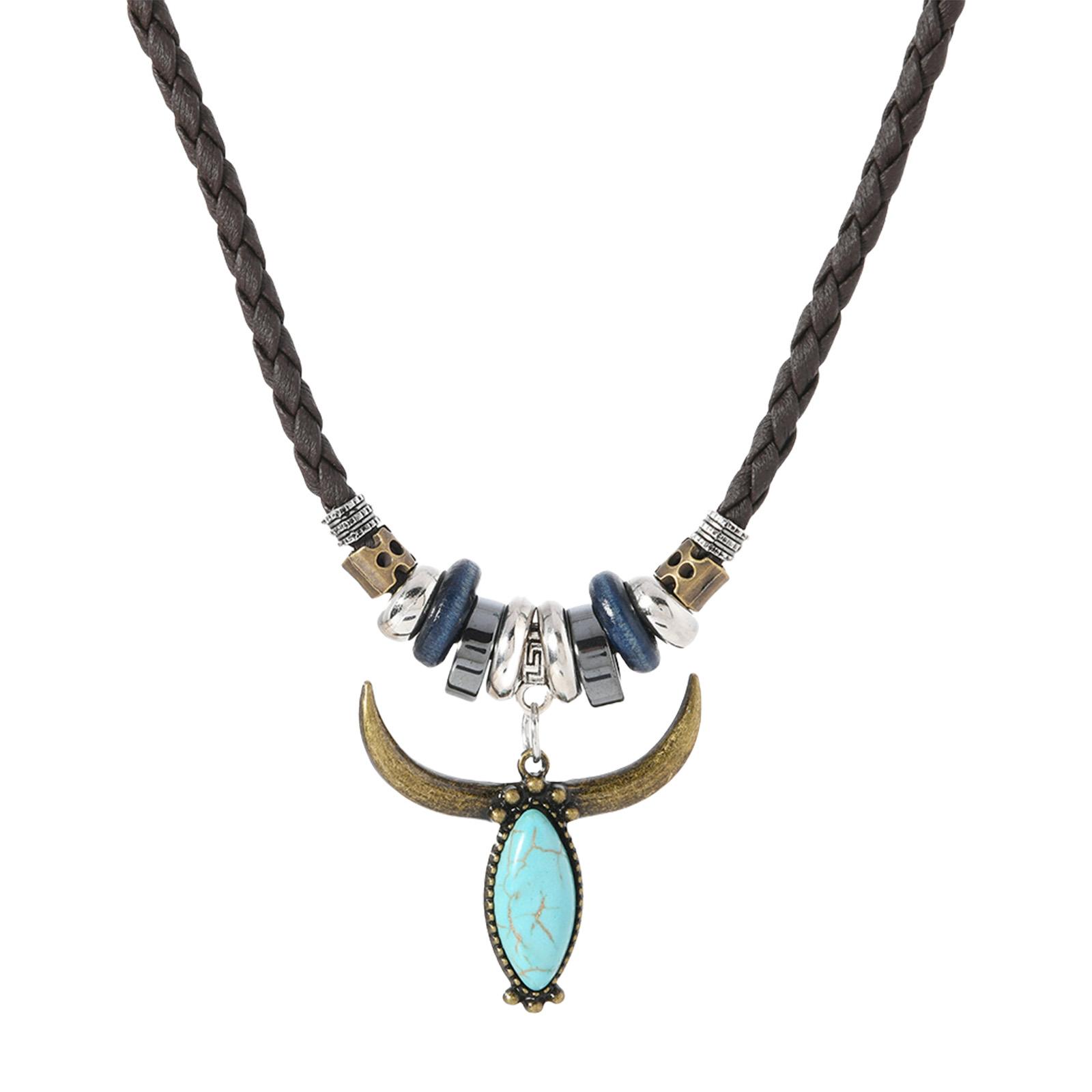 

Дружелюбные украшения с мягким кожаным шнурком-ожерельем для женщин темно-синий