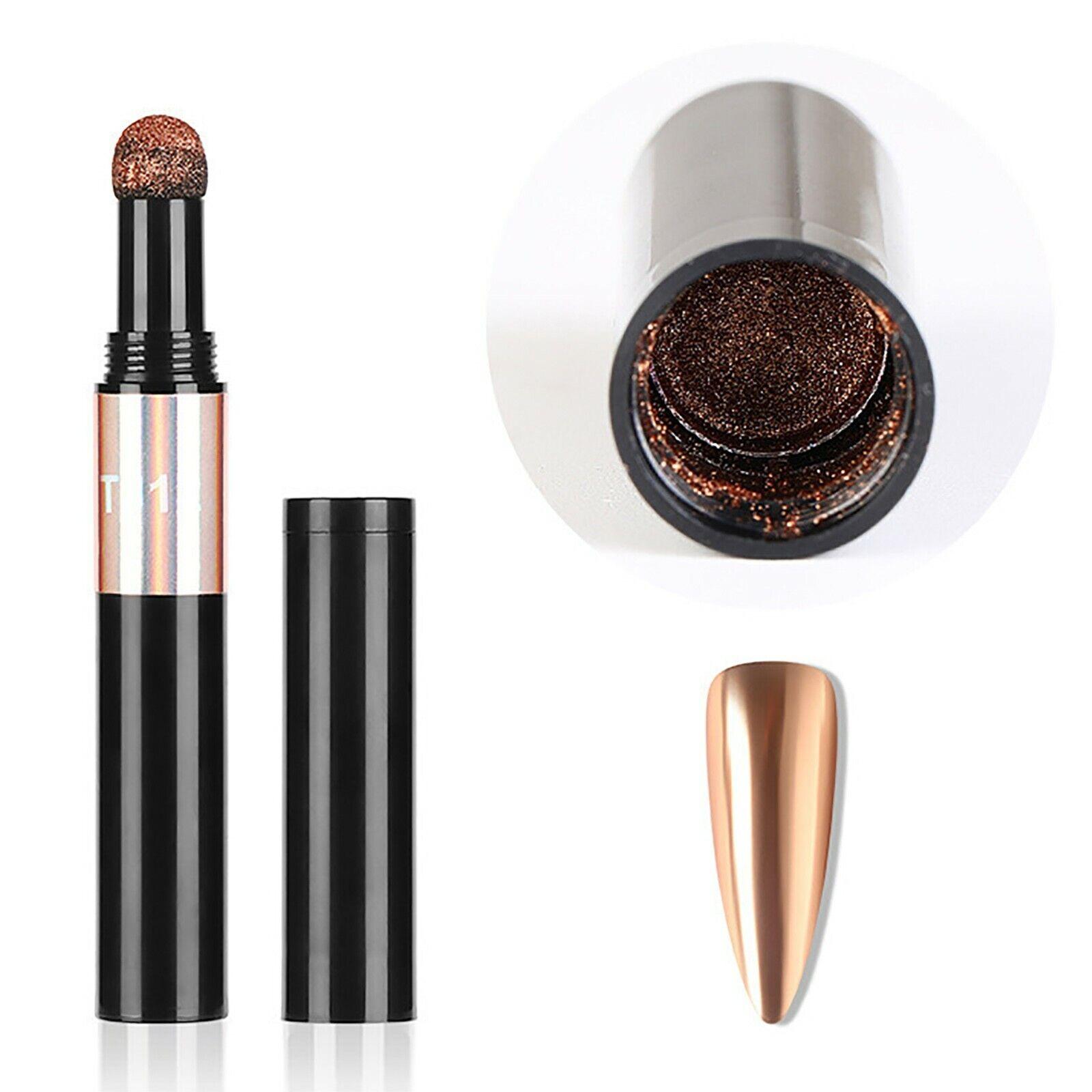 

12-колірна пудра для нігтів Air Cushion Pen Голографічна пудра для нігтів із дзеркальним ефектом