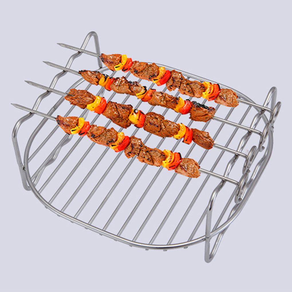 Wide Application Air Fryer Double Layer Rack Safe And Reliable Multipurpose High Temperature As Shown 6 Inches