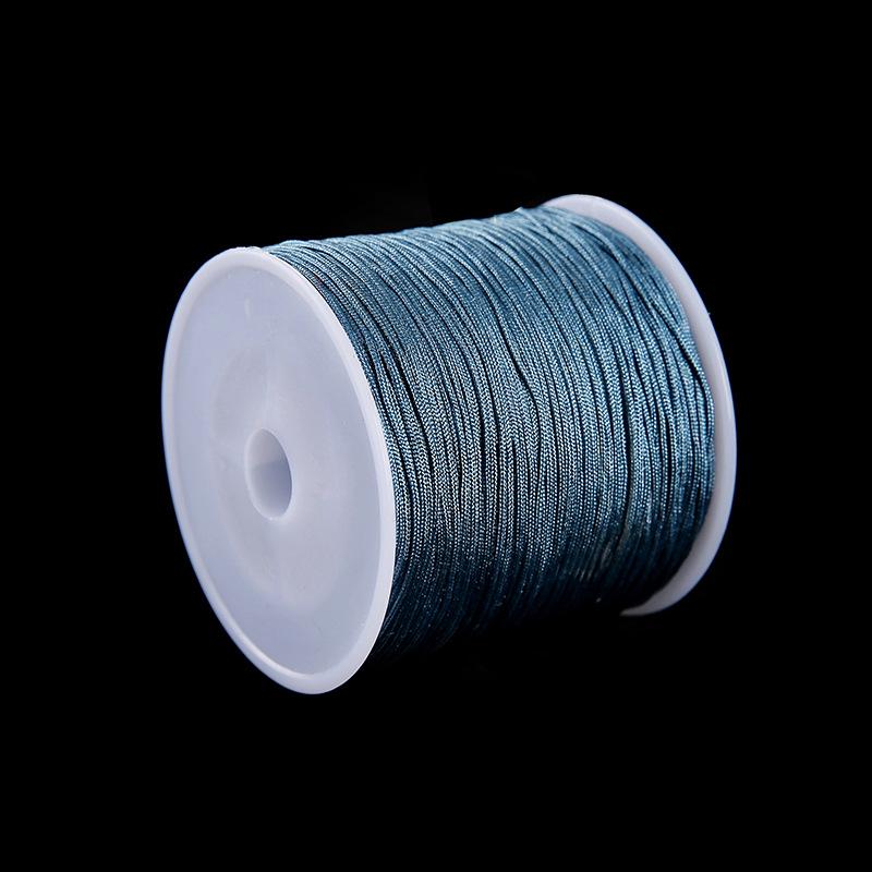 Rot Nein. 72 Baumwollgarn: 30m Handgeflochtenes Seil, 0,8mm für Armbänder, Halsketten, Perlenarbeiten, DIY-Zubehör