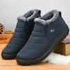 Boots Woman Snow Lightweight Women Booties Slip On Shoes Women Solid Couple Waterproof Ankle Boots Flat Botas Mujer Women Boots