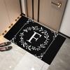 Monogram Letter CWelcome Doormat Non-Slip Machine Washable Carpet for Living Room Bedroom Bathroom Kitchen and Laundry Rug