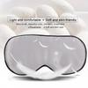 Natural Silk Sleeping Eye Mask Men Women Breathable Nap Sleep Shade Mask Silver Grey
