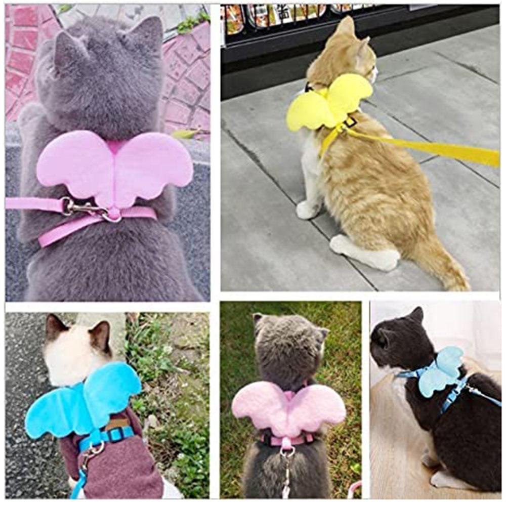 Cat Harness Rabbit Harness and Leash for Walking Easy Control with Pet Traction Rope for Small Animal Puppy Kitten Gooses Ducks