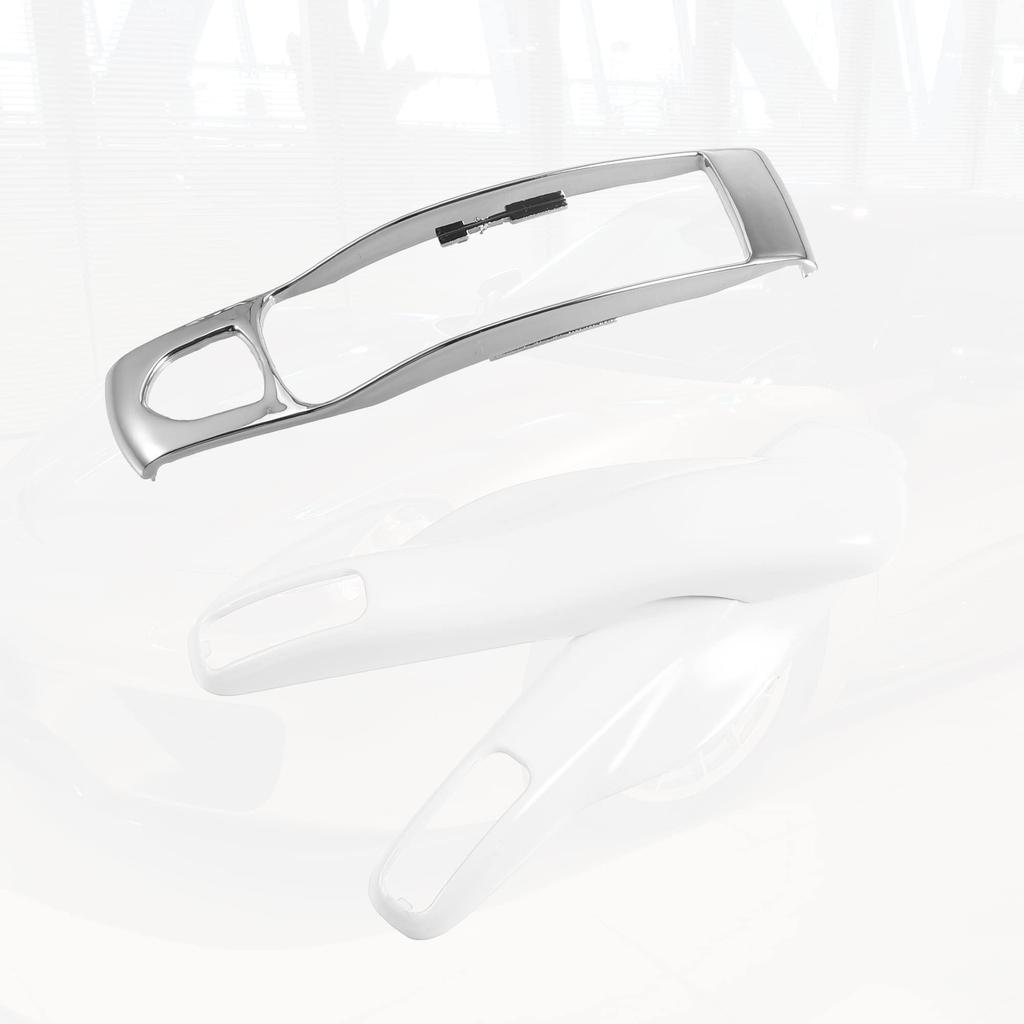 ACROPIX Car Remote Key Cover Case for Porsche and Macan, 3-Piece Set, White