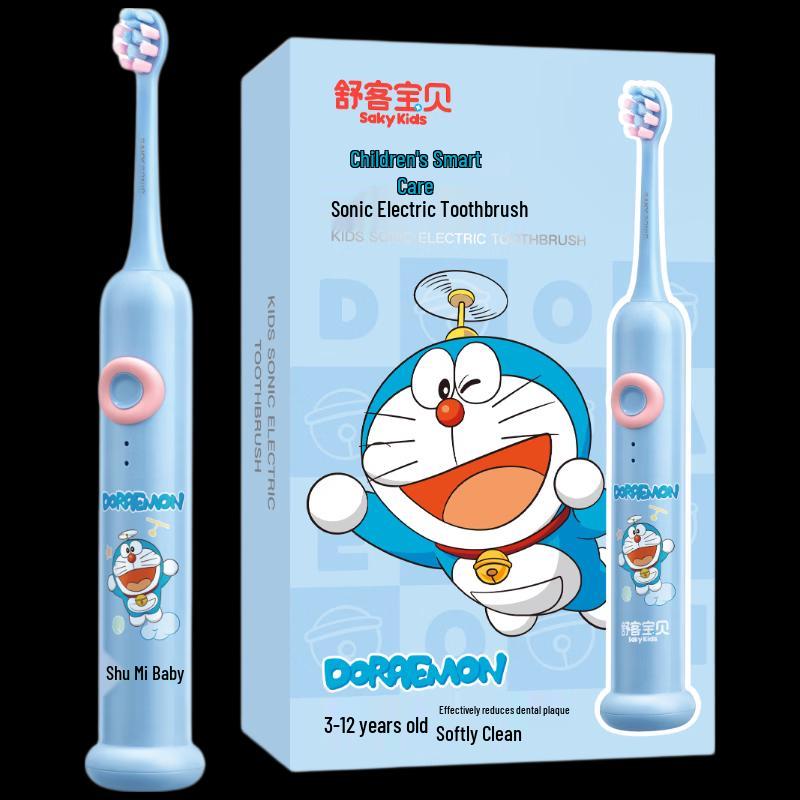 Shuke Baby F2 Doraemon Kids Smart Sonic Electric Toothbrush CN plug (adapter included)