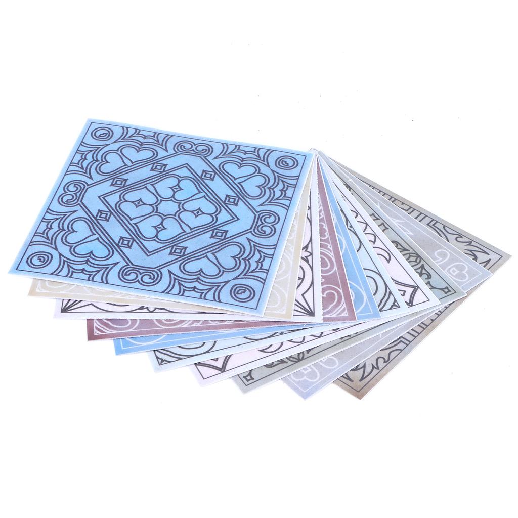 10 STÜCKE Fliesenaufkleber Wasserdicht Ölfest Selbstklebend Wandaufkleber Abziehbild Küchendekoration