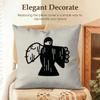 Argentinian MMilo j Rapper Cushion Cover Natural Linen Organic Fabric DoubleSided Printing Sofa Home Decor Gift Pillow Case
