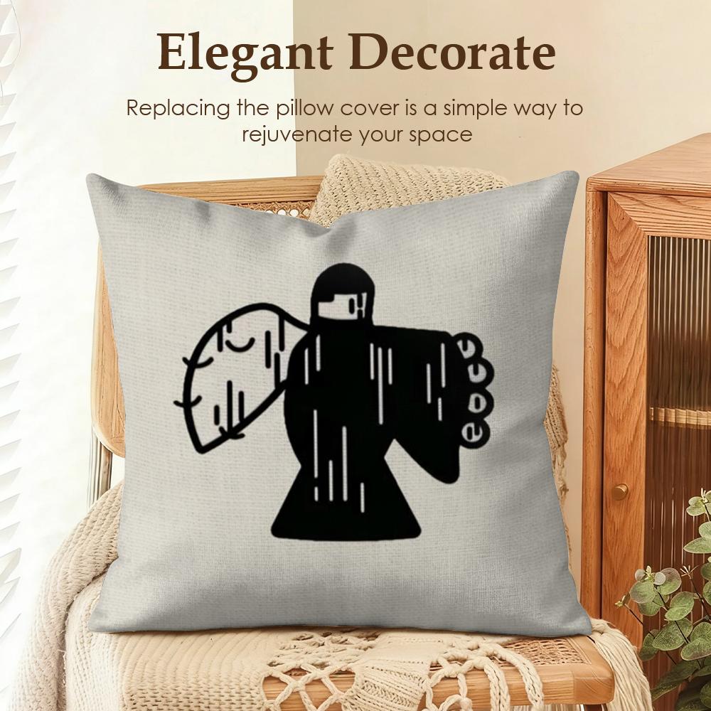Argentinian MMilo j Rapper Cushion Cover Natural Linen Organic Fabric DoubleSided Printing Sofa Home Decor Gift Pillow Case