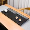 Black Gold Stone Kung Fu Tea Tray for Home Office - Large Simple Design