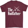 The Rodfather Funny Fishing Fisherman Mens T-Shirt 100% Cotton