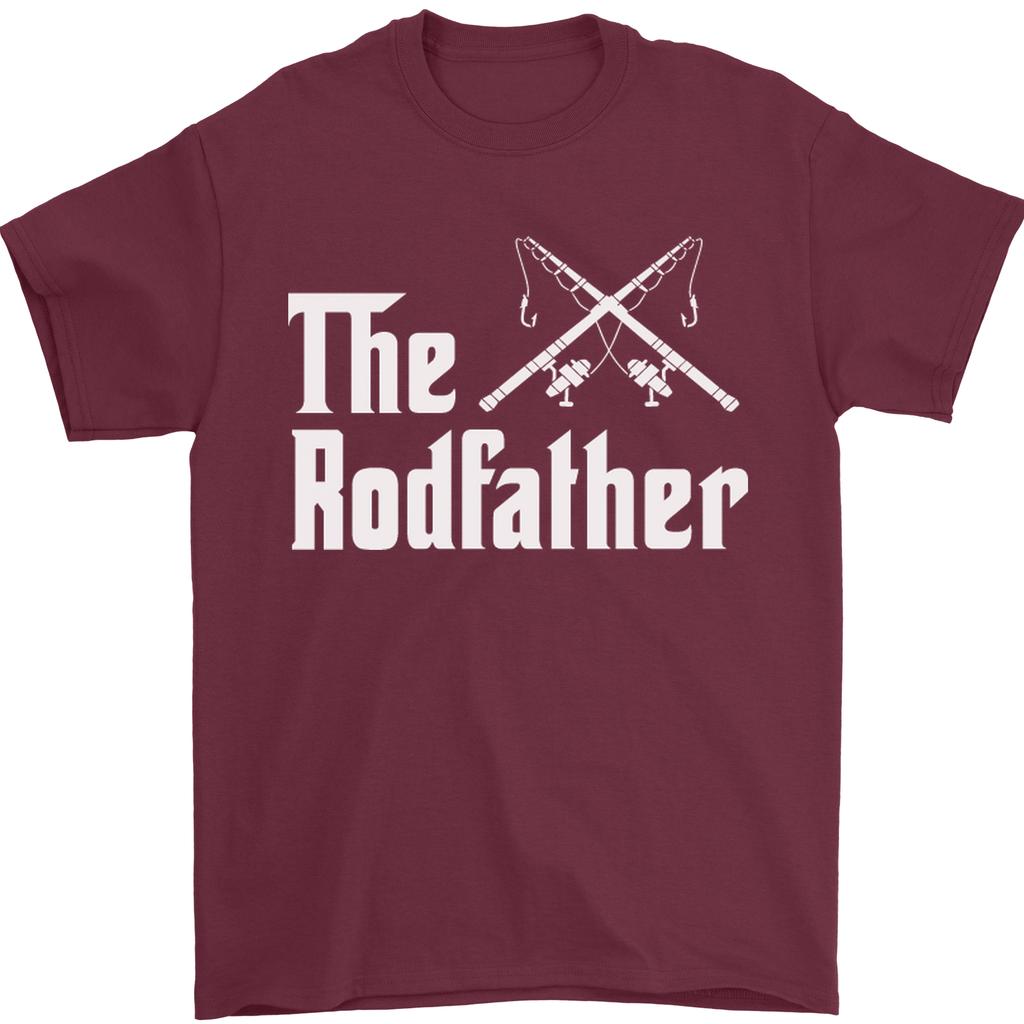 The Rodfather Funny Fishing Fisherman Mens T-Shirt 100% Cotton