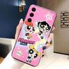 The P-Powerpuff Girls Phone Case For Samsung Galaxy S24 S23 S22 S21 S20 FE S25 LITE PLUS ULTRA 5G Silicone Case Funda Shell