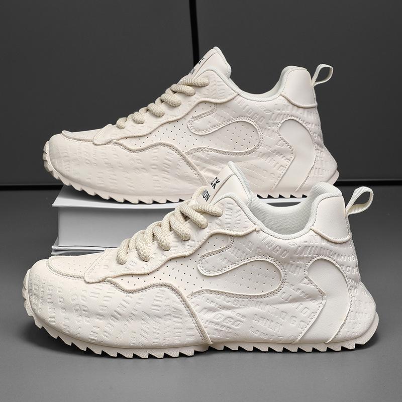 

2025 spring new youth fashion leisure sports dad shoes comfortable versatile trend increase white shoes 39 белый