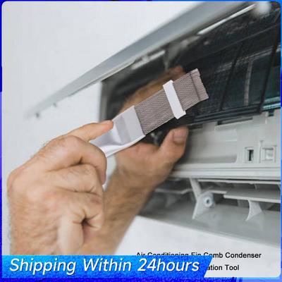 5pcs Air Refrigerator Fin Cleaner Portable Refrigerator Coil Cleaning Brush Metal Universal Straightening Cleaning Tool